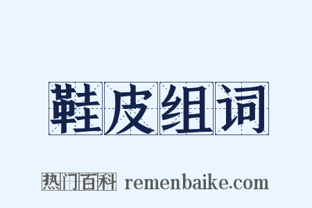 鞋皮组词是什么意思的图片